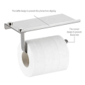 15 Jahre OEM/ODM Experience Factory Platted Toilettenpapierhalter mit Regal für Mobiltelefon für Badezimmer